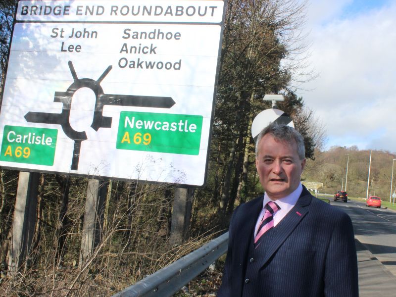 A69 Hexham Bridge End roundabout works to begin